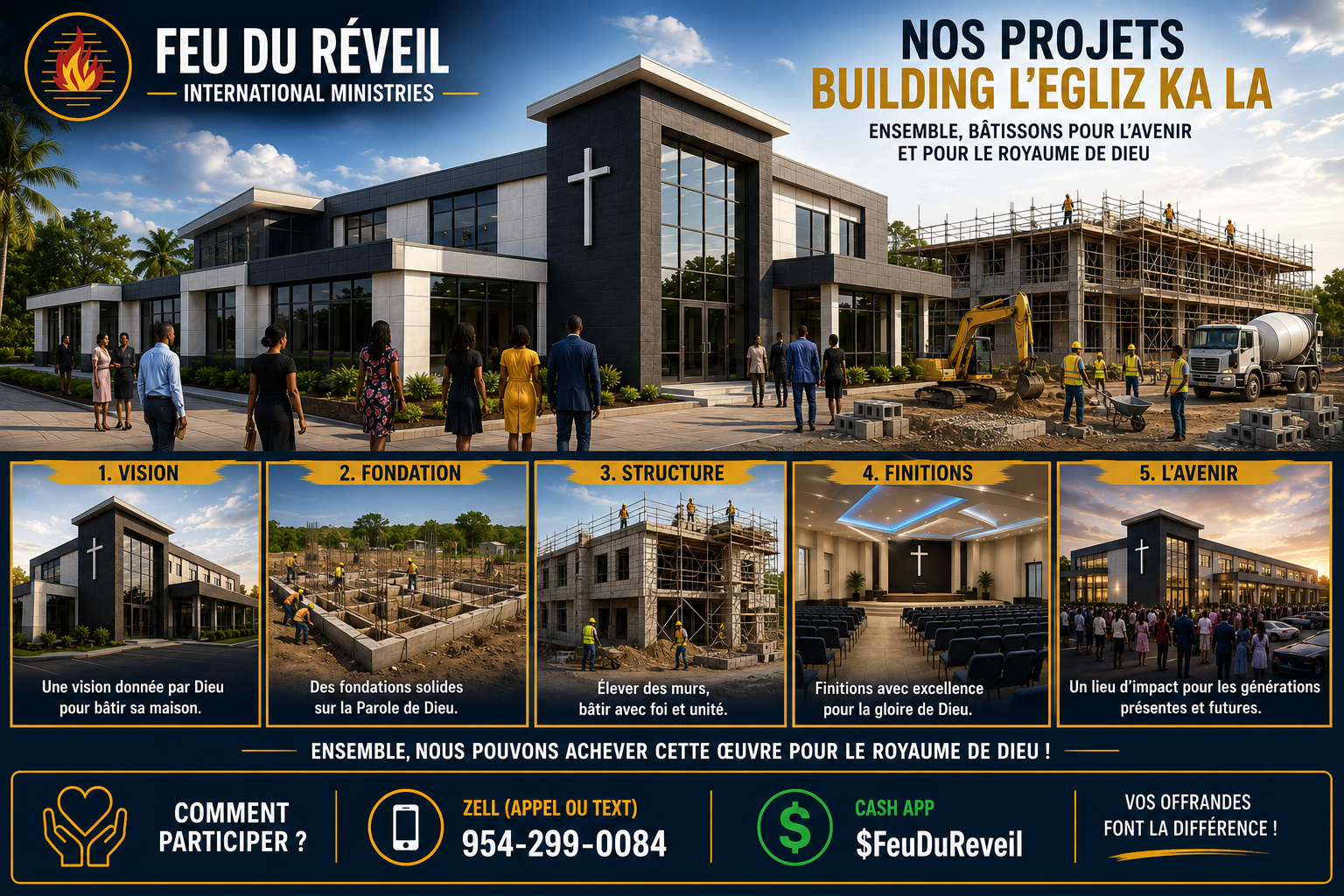 Feu du Réveil International Ministries church building vision